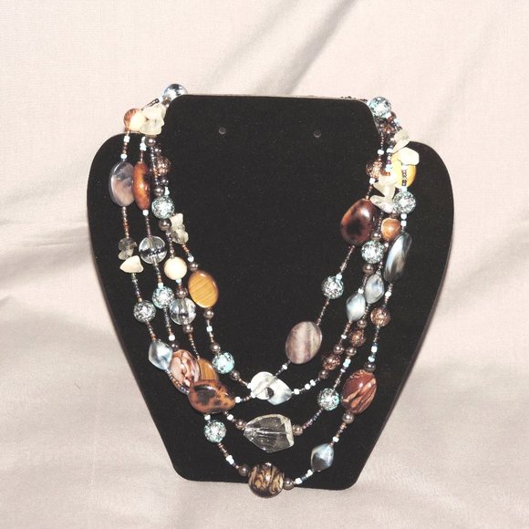 Cookie Lee 4-strand statement necklace - Picture 1 of 7